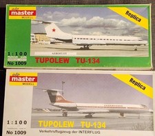 2x TU 134 Im Maßstab 1:100