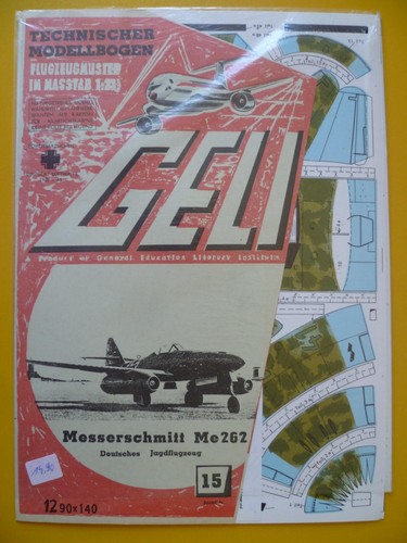 Modellbogen geli me262 - modellbogen,