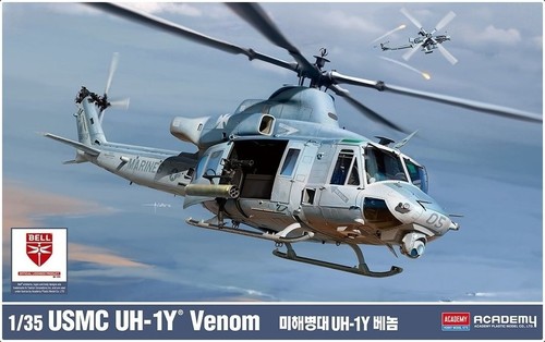 Academy 12138 usmc uh - usmc, uh-1y