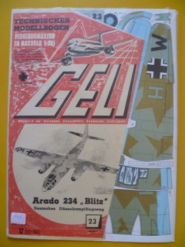 Modellbogen geli arado 234 - geli,
